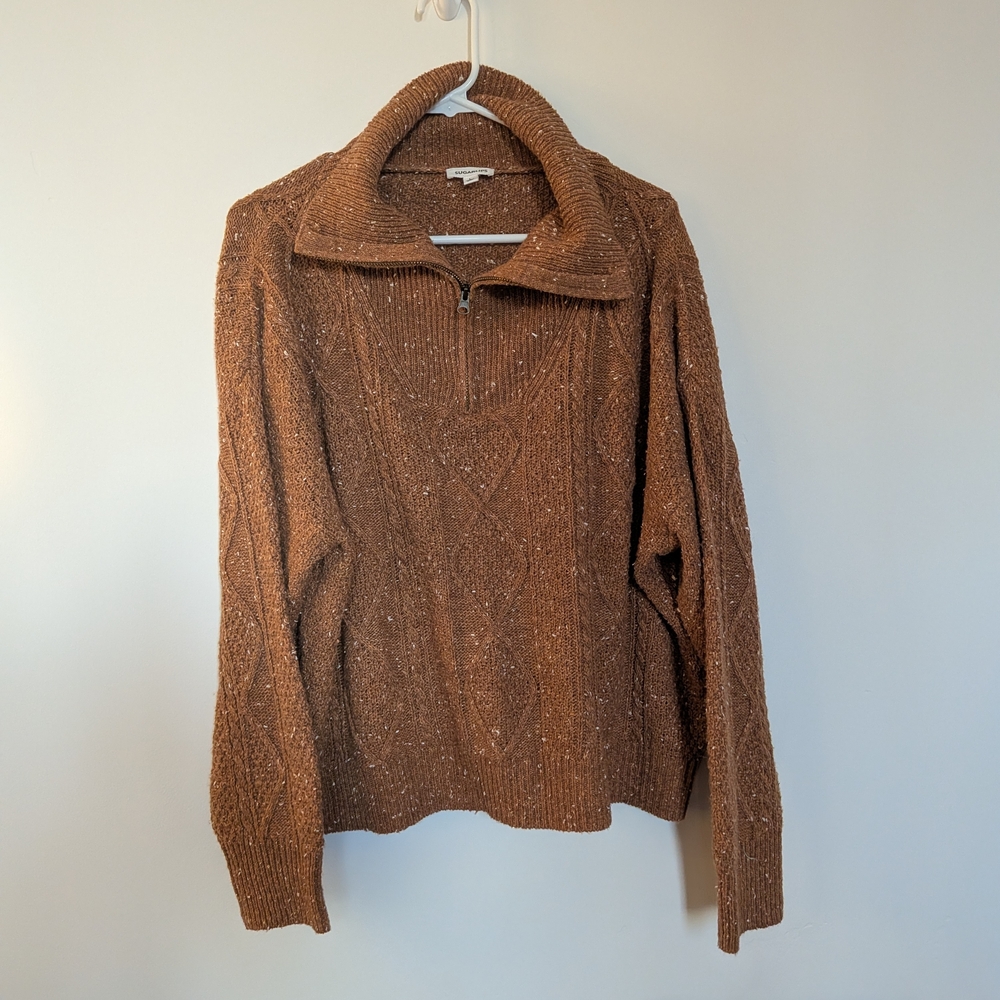 Sugarlips Chestnut Cowl Neck Sweater